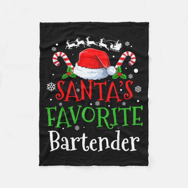 Manta Polar Santa's Favorite Bartender Christmas Party  (Anverso)