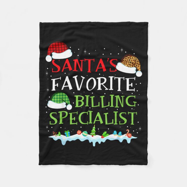 Manta Polar Santa's Favorite Billing Specialist Fun Christmas  (Anverso)