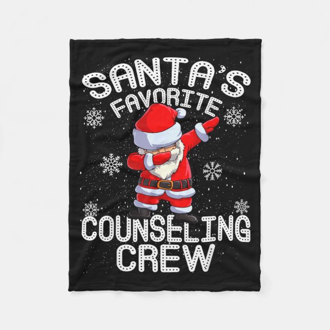 Manta Polar Santa's Favorite Counseling Crew Christmas  (Anverso)
