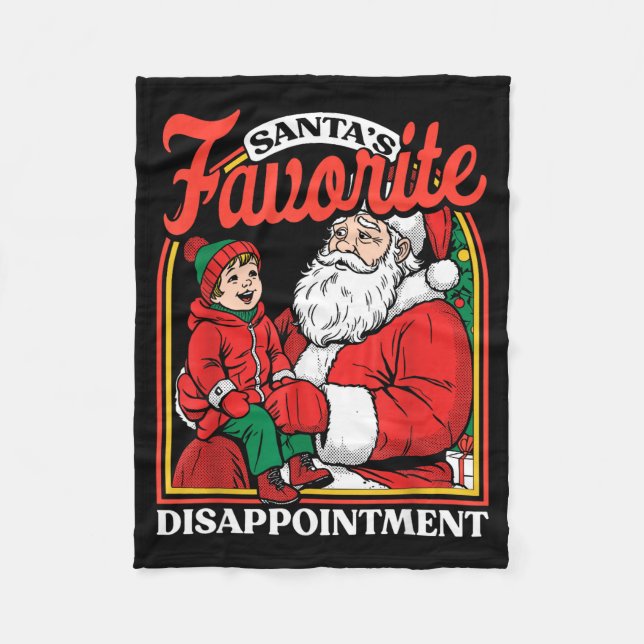 Manta Polar Santas Favorite Disapintment Funny Sarcastic Chris (Anverso)