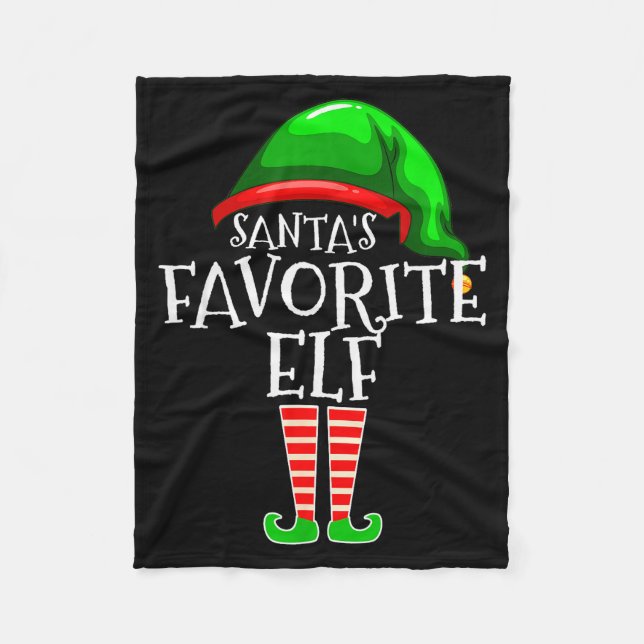 Manta Polar Santa's Favorite Elf Group Matching Family Christm (Anverso)