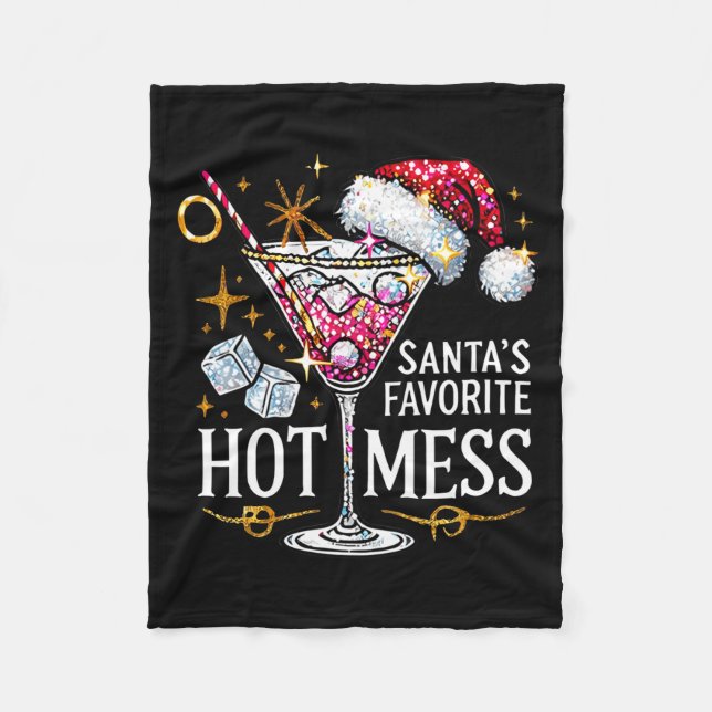 Manta Polar Santa's Favorite Hot Mess Long Sleeve  (Anverso)