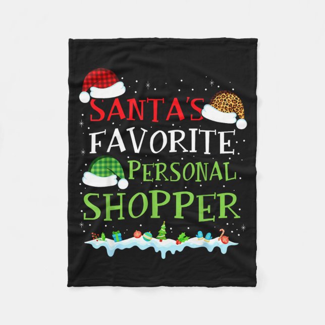 Manta Polar Santa's Favorite Shopper Fun Christmas Consultant  (Anverso)