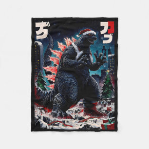 Manta Polar Santazilla Monstruo Japonés Kaiju Dinosaurio Navid