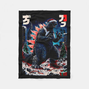 Manta Polar Santazilla Monstruo Japonés Kaiju Dinosaurio Navid