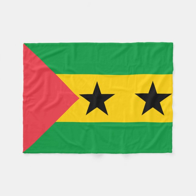Manta Polar Sao Tome and Principe Flag (Frente (Horizontal))