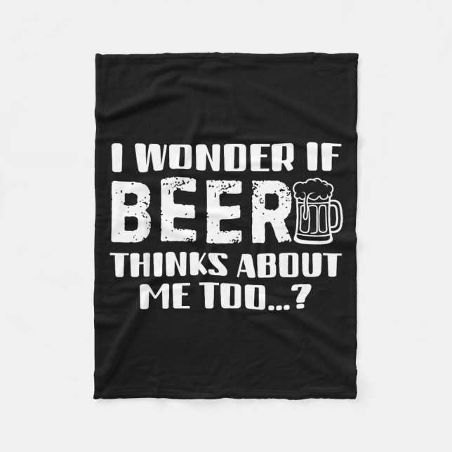 Manta Polar Sarcastic Drinking Funny Beer Day Drinking Beer Qu (Anverso)