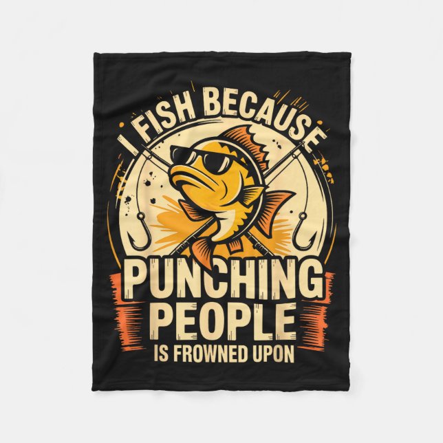 Manta Polar Sarcastic Fishing Lover Funny Dark Humor Men Dad C (Anverso)