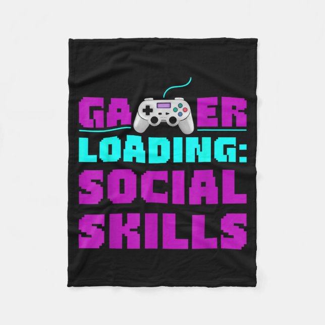 Manta Polar Sarcastic Gamer Loading Social Skills Funny Video  (Anverso)