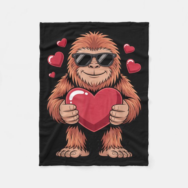 Manta Polar Sasquatch Valentine's Day - Bigfoot Heart Sungles  (Anverso)