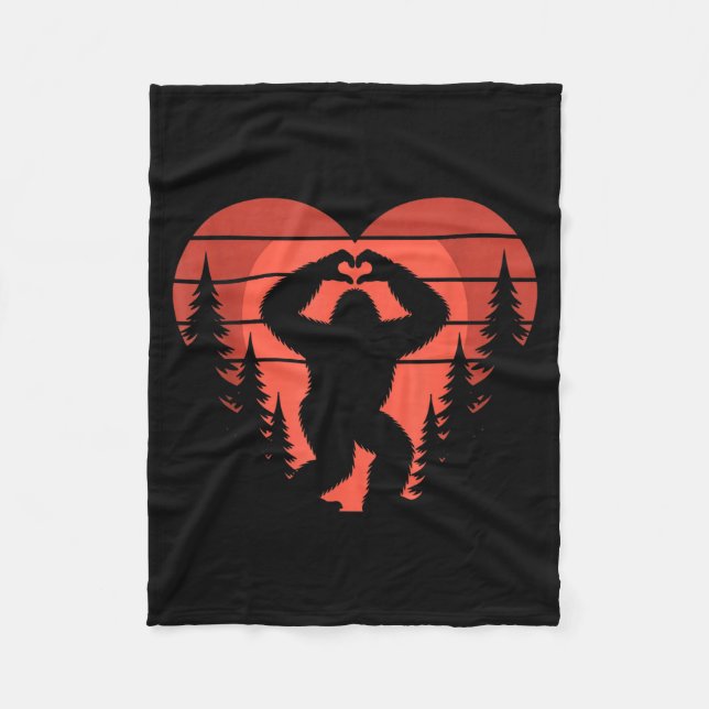 Manta Polar Sasquatch Valentine's Day - Bigfoot Heart Sungles  (Anverso)