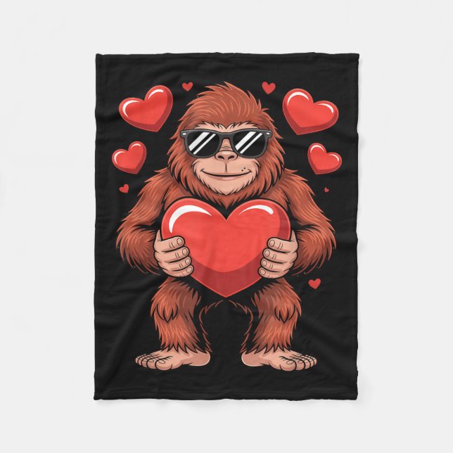 Manta Polar Sasquatch Valentine's Day - Bigfoot Heart Sungles  (Anverso)