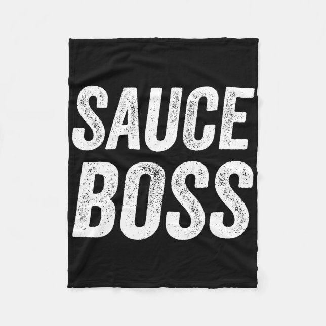 Manta Polar Sauce Boss Chef Bbq Cook Food Humorousa  (Anverso)