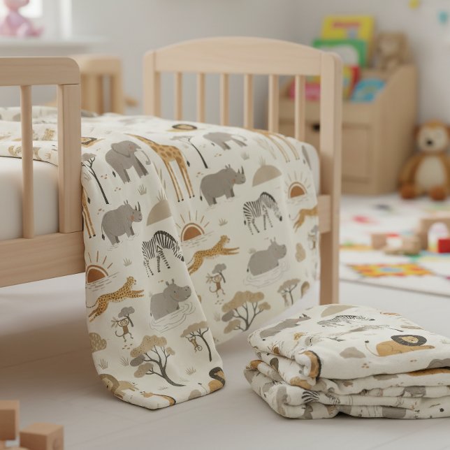 Manta Polar Savanna Sunrise Safari Pattern ID1259 (Subido por el creador)