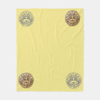 Manta Polar Savoy Logo blanket yellow