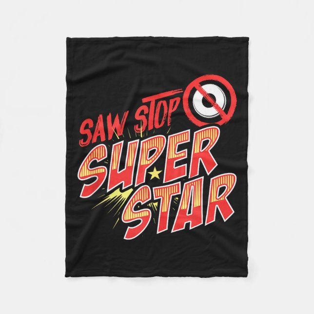 Manta Polar Saw Stop Superstar Funny Woodworker Safety Carpent (Anverso)