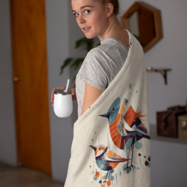 Manta Polar Scandi Aviary Duet, personalizado