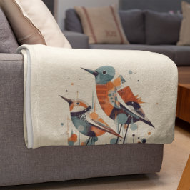 Manta Polar Scandi Aviary Duet, personalizado