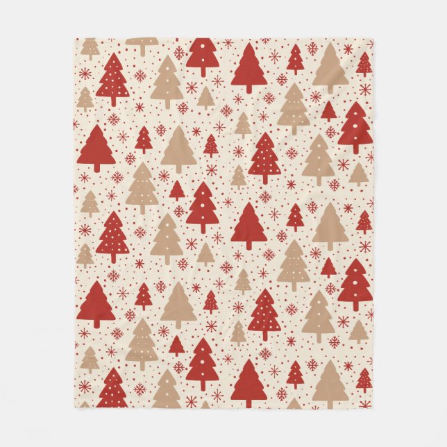Manta Polar Scandi Christmas Forest (Anverso)