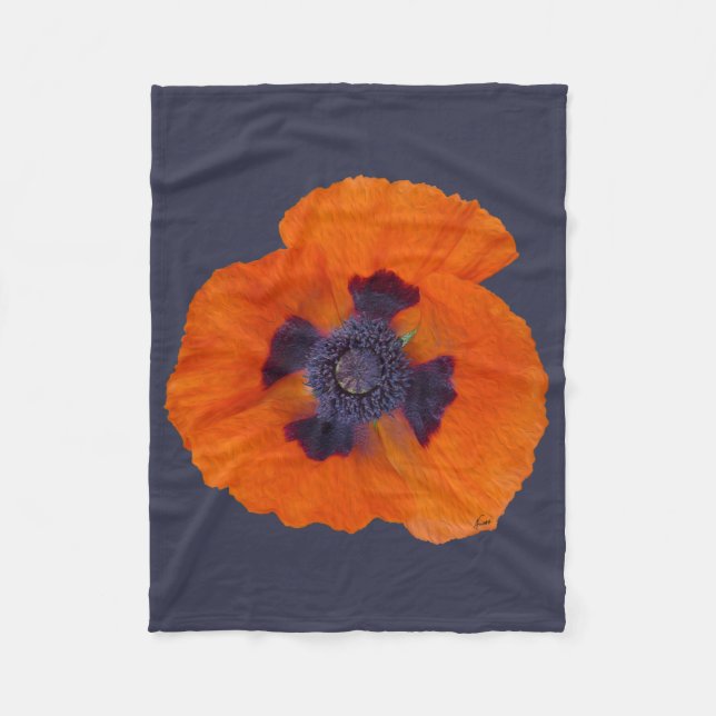 Manta Polar Scarlet Naranja Poppy 1 (Anverso)
