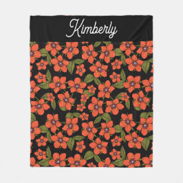 Manta Polar Scarlet Pimpernel Watercolor Name