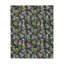 Scary Halloween Monsters Zombies Vampires Mummies