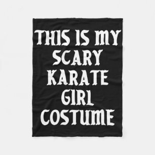 Manta Polar Scary Karate Chica disfraz marcial deportivo Hallo