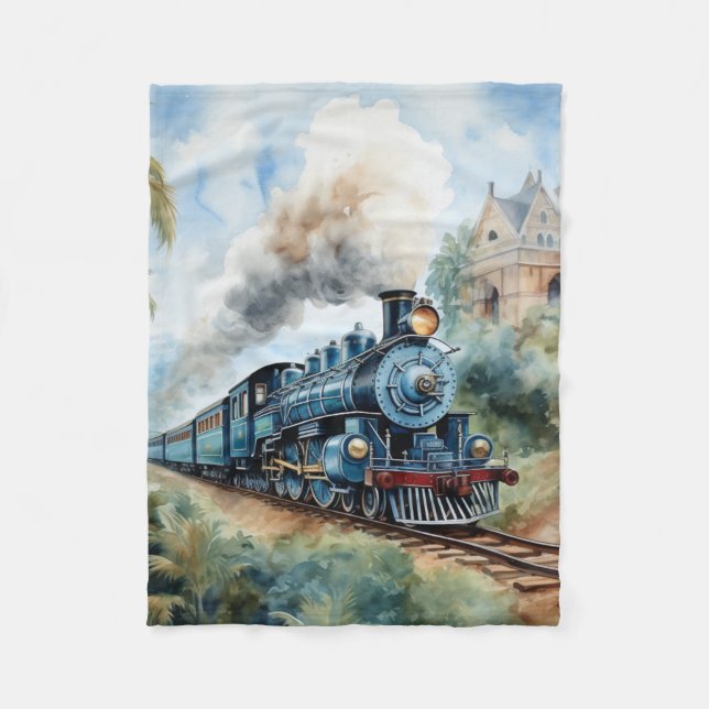 Manta Polar Scenic Landscape a Victorian Train (Anverso)