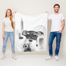 Manta Polar Schnauzer con cámara