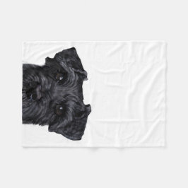 Manta Polar Schnauzer negro