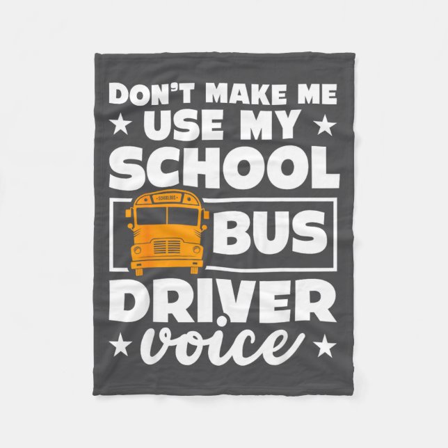 Manta Polar School Bus Driver Funny School Bus Drivers Quote  (Anverso)