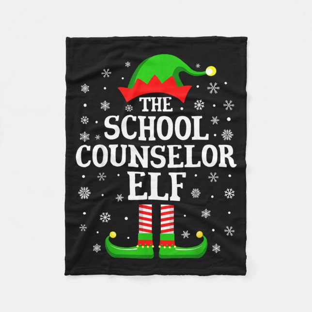 Manta Polar School Counselor Elf Funny Christmas Family Matchi (Anverso)
