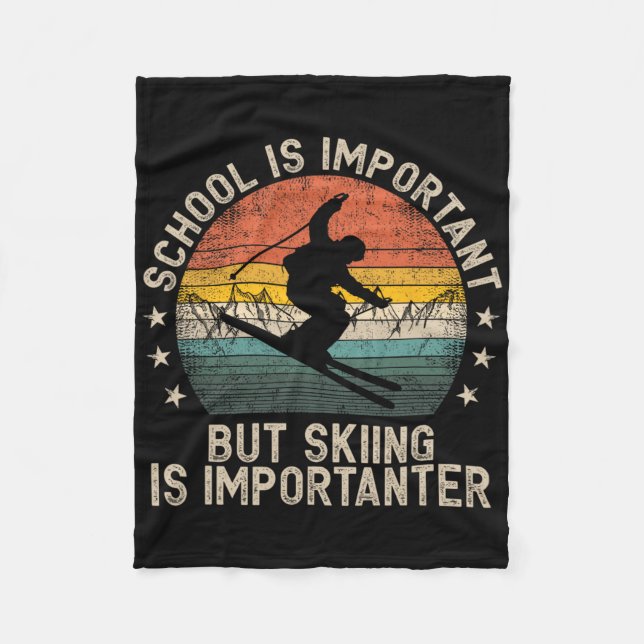 Manta Polar School Is Important But Skiing Is Importanter Ski  (Anverso)