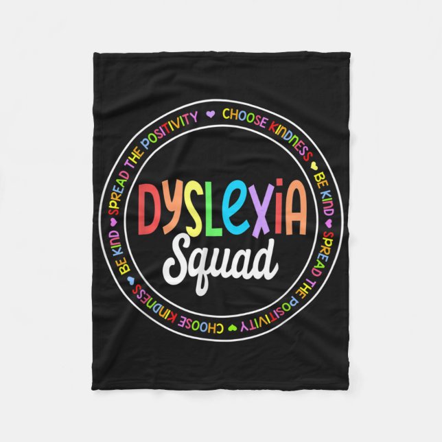 Manta Polar School Support Dyslexia Squad Awareness Month Teac (Anverso)