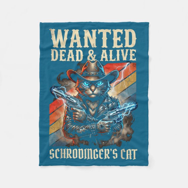 Manta Polar Schrodingers Cat Wanted Dead And Alive Quantum Phy (Anverso)