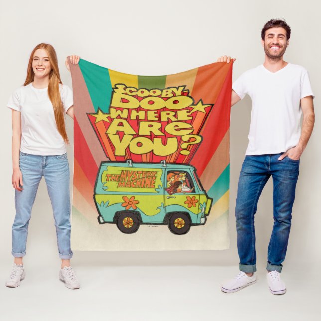 Manta Polar Scooby-Doo | "¿Dónde Estás?" Retro Personalizado V (In situ)