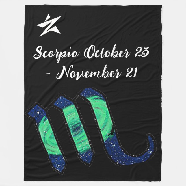 Manta Polar Scorpio Throw Blanket (Anverso)