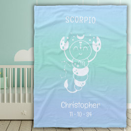 Manta Polar Scorpio Zodiac Star Name Birdate Blue Baby