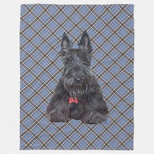 Manta Polar Scottie sobre Tartán