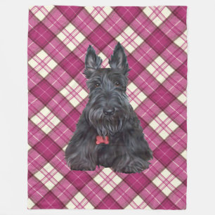 Manta Polar Scottie sobre Tartán
