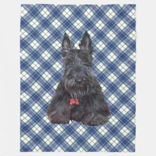 Manta Polar Scottie sobre Tartán