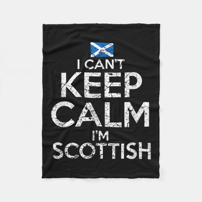 Manta Polar Scottish Roots Scotland Scots Can't Keep Calm Funn (Anverso)