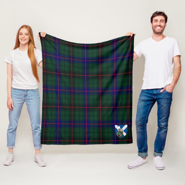Manta Polar Scotts Davidson Modern Tartan Plaid (In situ)
