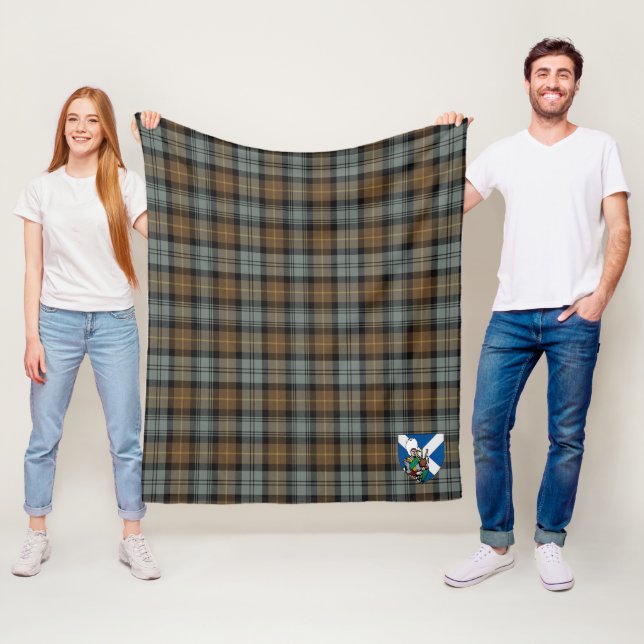 Manta Polar Scotts Gordon Weathered Tartan Plaid (In situ)