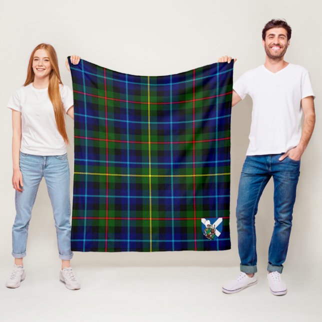 Manta Polar Scotts Smith Modern Tartan Plaid (In situ)