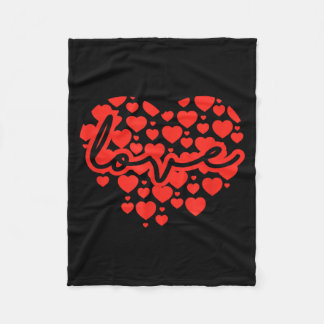 Manta Polar Script Love Heart Of Hearts Valentine's Day