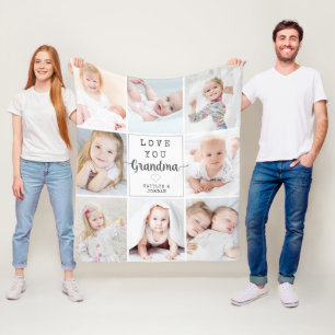 Manta Polar Script personalizado te quiere abuela 8 foto