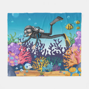 Manta Polar Scuba Diver frazadas