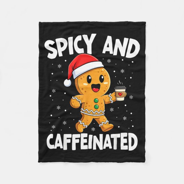 Manta Polar Scy And Caffeinated Coffee Women Gingerbread Chris (Anverso)