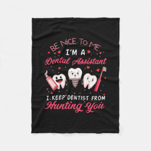 Manta Polar Sé amable conmigo. Soy un asistente dental feliz.
